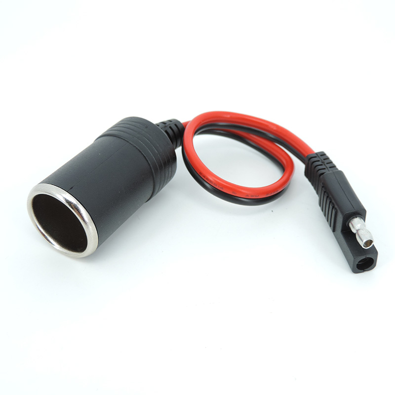 12 V 24 V Auto-Buchse, Zigarettenanzünder-Buchse auf SAE, 2-polig, Schnellspanner, Trennstecker, Stecker, 14 AWG, 20 A, Verlängerungskabel H2