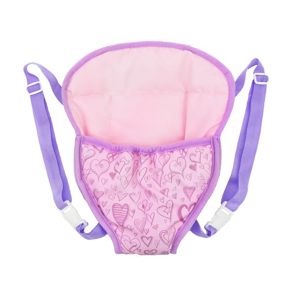 Boneca mochila para bonecas de 43cm mini saco de transporte bebê nascido terno adequado 18 Polegada bonecas presente de aniversário da menina americana saco de boneca