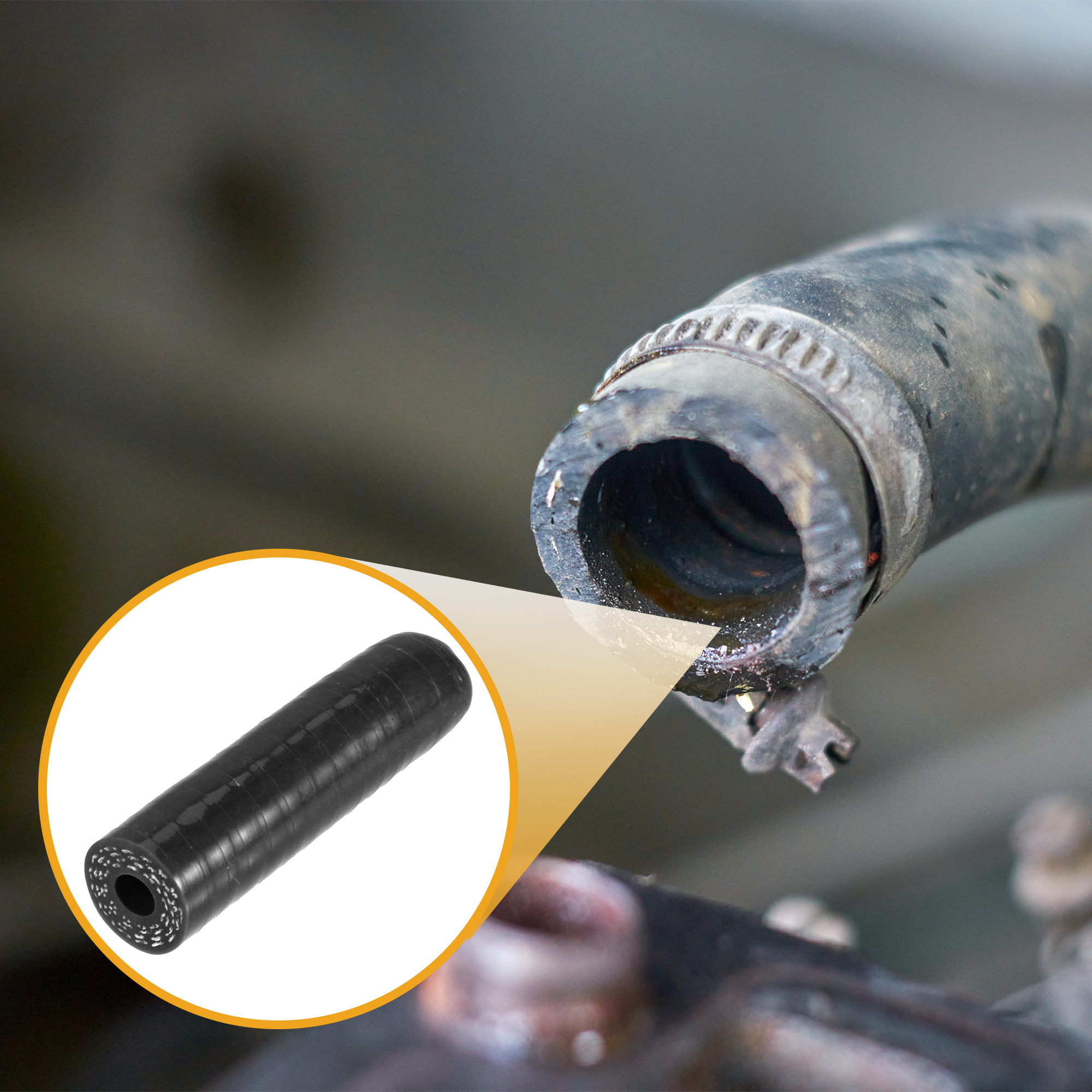 UXCELL 6mm ID to 40mm ID Silicone Coolant Cap Intake Vacuum Hose End Plug for Coolant Heater Bypass Vacuum Water Port Black