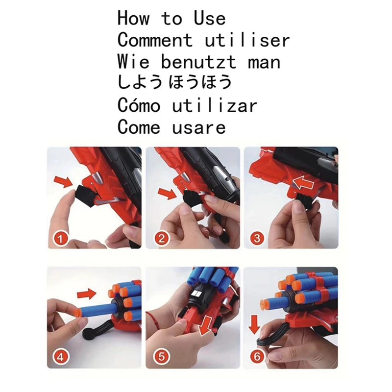 Spider Launcher ของเล่นเด็กถุงมือ Web Shooters ฮาโลวีนสายรัดข้อมือ Prop เด็กคอสเพลย์รูปเกมคริสต์มาสเด็กปัจจุบันของเล่น