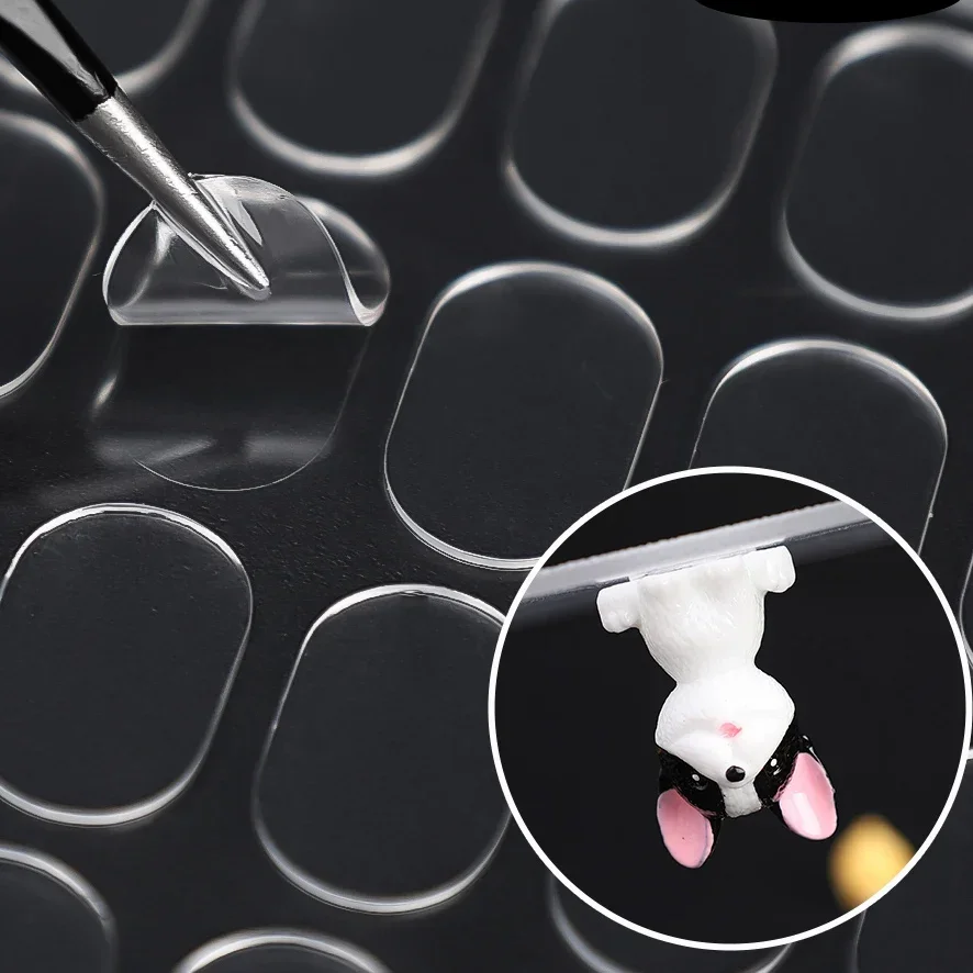 100/300pcs Double -sided Glue Pads Adhesive Sticker for Blind Box Landscape Doll Foot Fixed Glue Transparent Seamless Patch