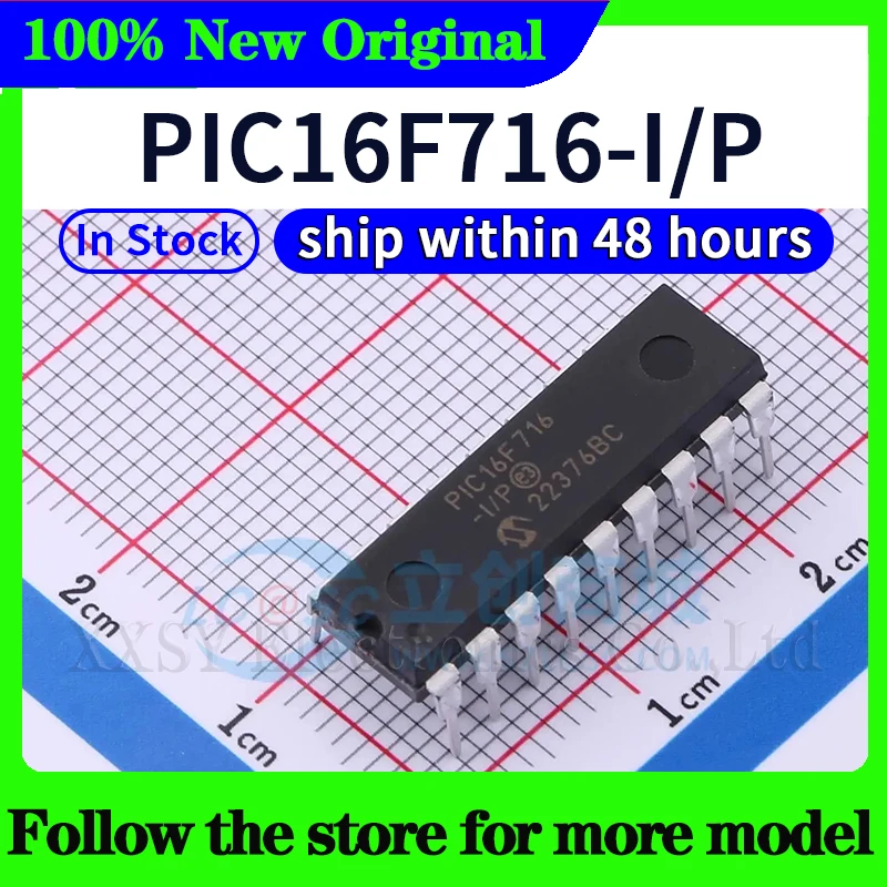 PIC16F54-I/P PIC16F88-I/P PIC16F627A-I/P PIC16F628A-I/P PIC16F648A-I/P PIC16F716-I/P PIC16F818-I/P PIC16F1826-I/P PIC16F1827-I/P