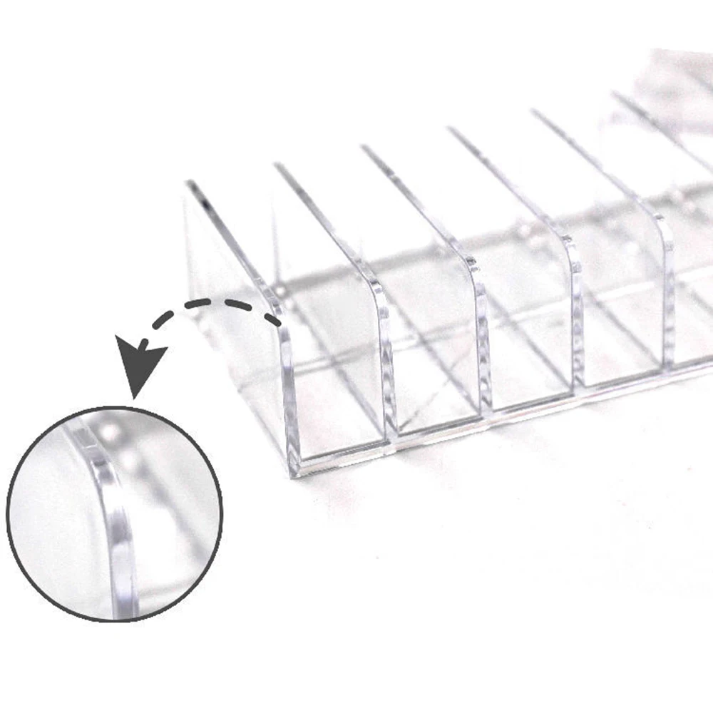 Dressing Table Cosmetics Storage And Arrangement Storage Rack Desktop Partition Transparent Makeup Eye Shadow Storage Box