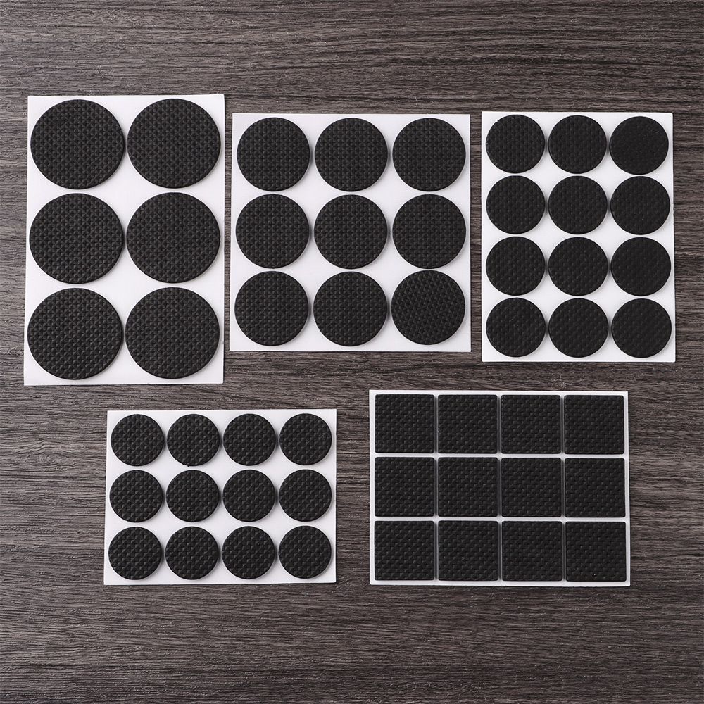 Auto-adesivo Móveis Leg Foot Mat, Felt Pads, Non-Slip Bumper Cushion, Cadeira e Tabela Hardware Protector, 6 pcs, 9 pcs, 12pcs