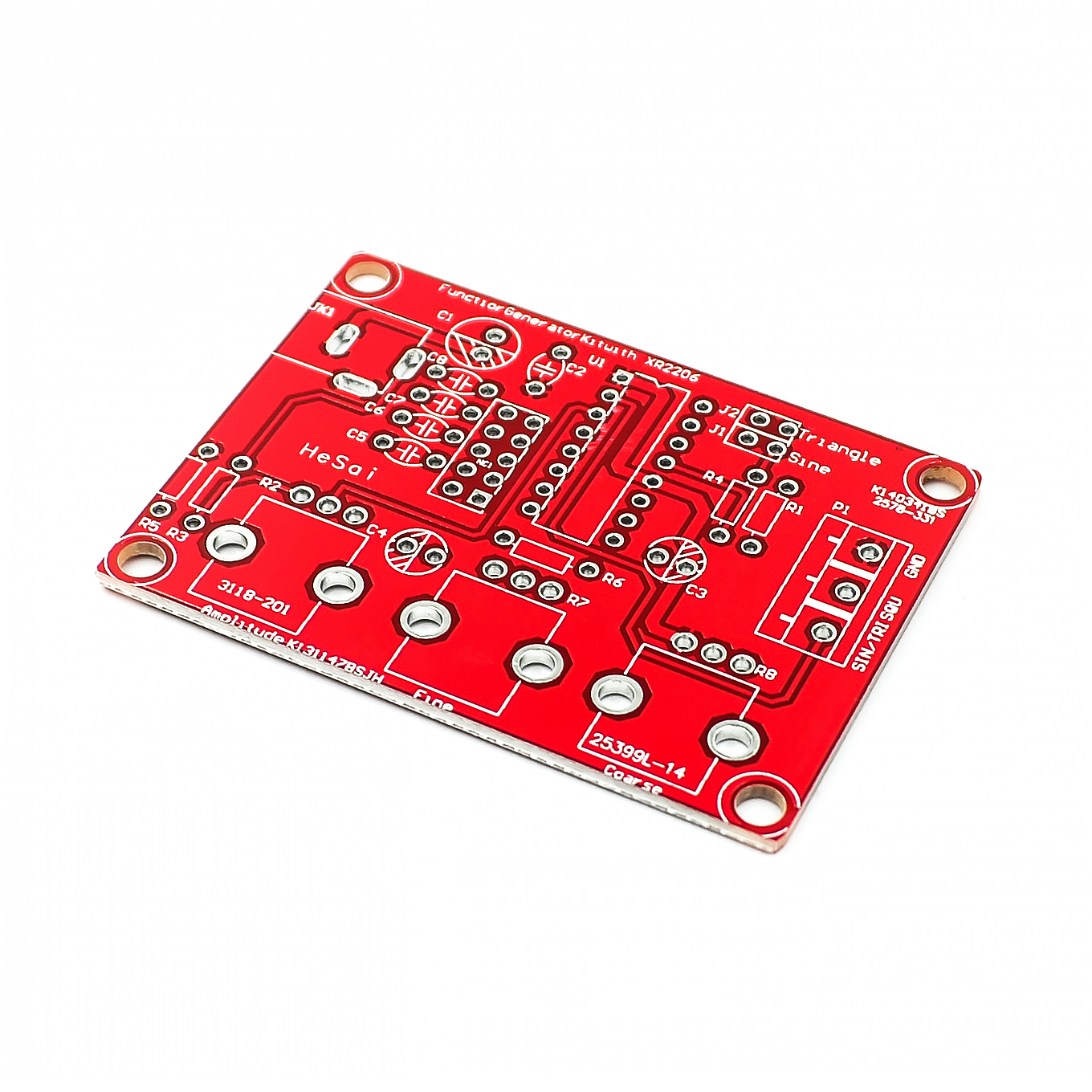 Gerador de Sinal, Sine, Triângulo, Saída Quadrada, Consumo de Frequência Ajustável, 1Hz -1MHz, XR2206, Kit DIY
