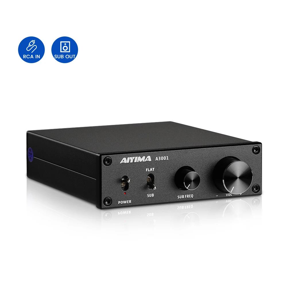 AIYIMA Audio A3001 TPA3255 Subwoofer Amplifier 300W HIFI Speaker Amplifier Mono Sound Power Amplificador Class D Home Audio Amp