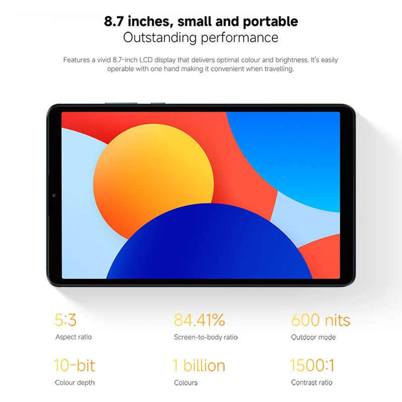Xiaomi-smartphone Redmi Pad SE 8,7, versión Global, LCD, MediaTek, Helio G85, octa-core, CPU, batería de 6650mAh, 18W, carga rápida, cámara de 8MP, 90Hz