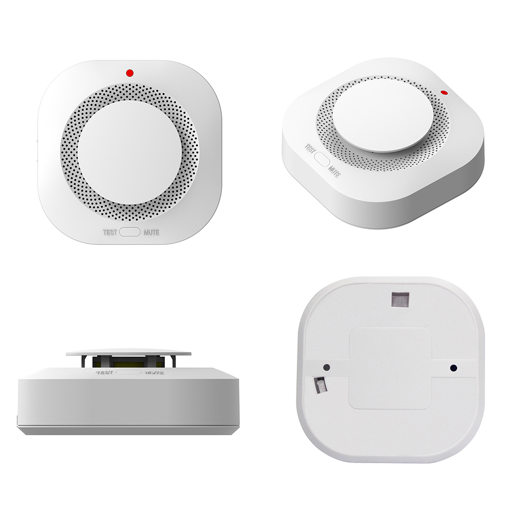 Detector de fumaça sem fio 433mhz, sensor de alarme de incêndio, sistema de segurança doméstica, equipamento de bombeiro, funciona com host de alarme