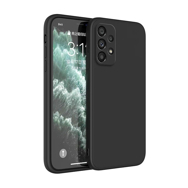 Custodia quadrata in silicone liquido per Samsung Galaxy A55 A35 A25 A15 A05 A05S A54 A34 A24 A14 A53 A33 A52 A52S Cover Accessori per telefoni