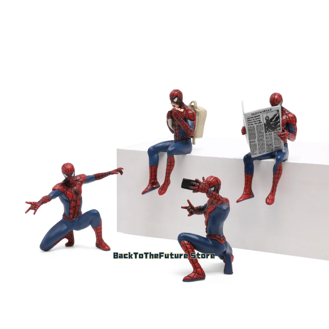 ハスブロマーベルスパイダーマンスーパーヒーロースパイダーマン 7-9 センチメートルアクションフィギュアスパイダーマンアニメコレクションミニおもちゃモデル子供のギフト