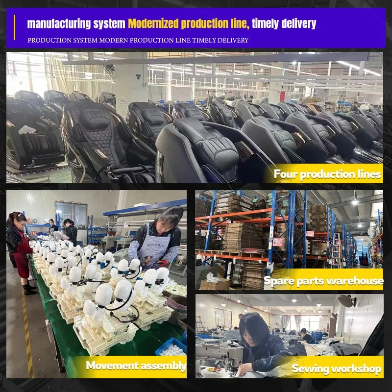 Elektrischer 4D-Massagestuhl mit zwei Kernen, Thai-Stretch, 2024, Shiatsu Zero Gravity, Doppelmechanismus-Stuhl für Massagestuhl