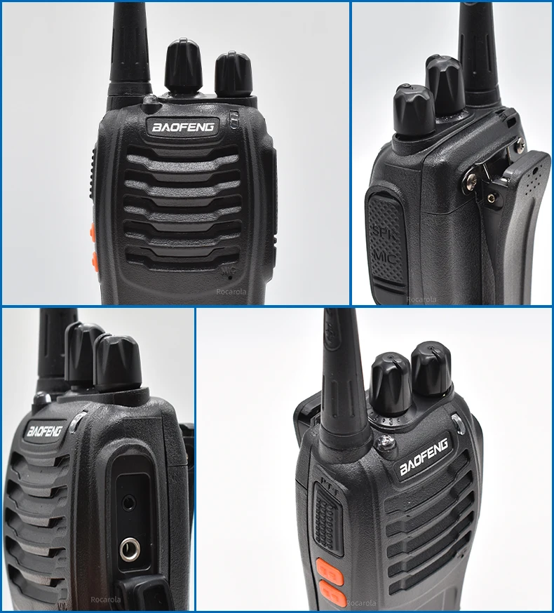 2Pcs BF888s Baofeng Walkie Talkie Long Range Transceiver BF-888S Portable Two Way Radio  BF 888S Amateur  Receiver Transmitter