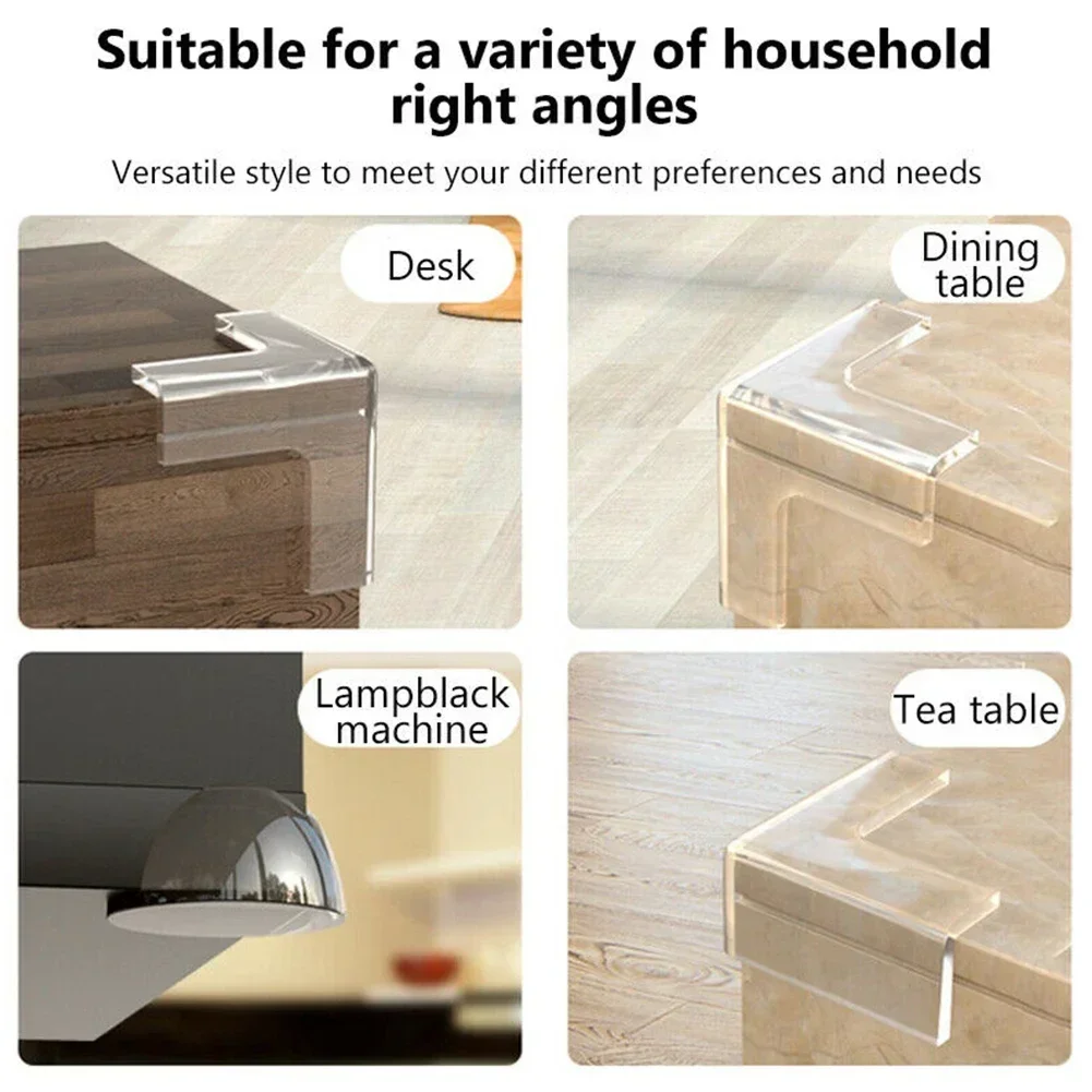 4 Con Bé Bàn Góc Cạnh Bảo Vệ Trong Suốt Cao Su Đồ Nội Thất Góc Cạnh Bàn Đệm Bảo Vệ Tấm Bảo Vệ An Toàn Cho Bé