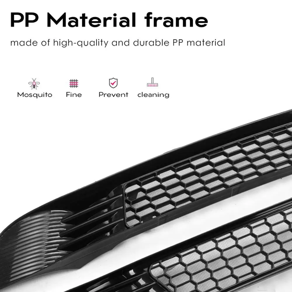 Front Grill Guard Grilleแทรกตาข่ายสําหรับTeslaรุ่นY 2024 2023 2022 2021 Air Inlet Ventฝาครอบกันชนตารางกรองอุปกรณ์เสริม