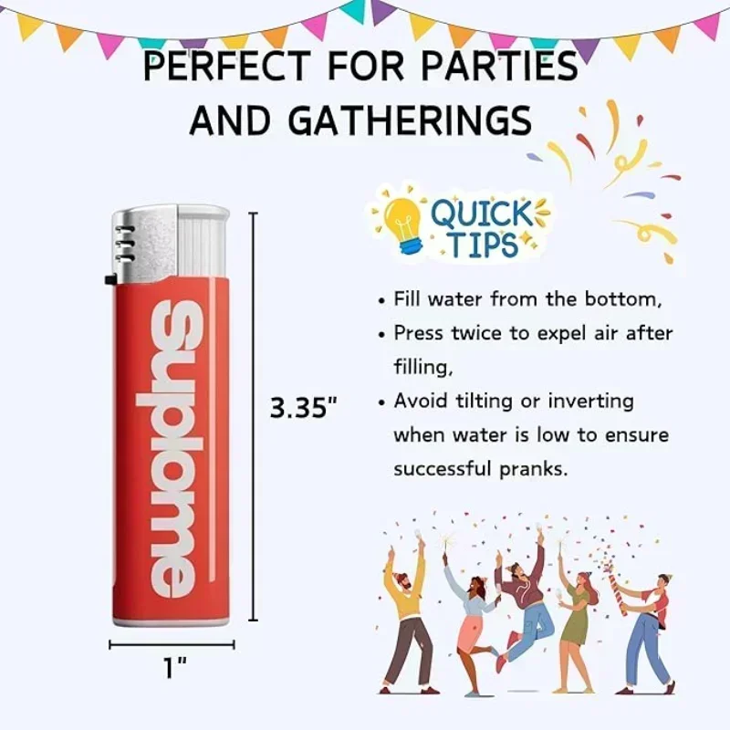 5PCS ผู้ใหญ่เด็กตลกของเล่นไฟแช็กของเล่นปลอมไฟแช็กรุ่น PARTY Tricky Props ใหม่ Prank Practical Jokes ความบันเทิง