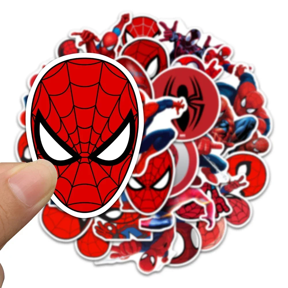 35-50PCS Disney Spider Man Anime Aufkleber Coole Spielzeug Aufkleber DIY Skateboard Schreibwaren Notebook Laptop Cartoon Aufkleber für Kinder