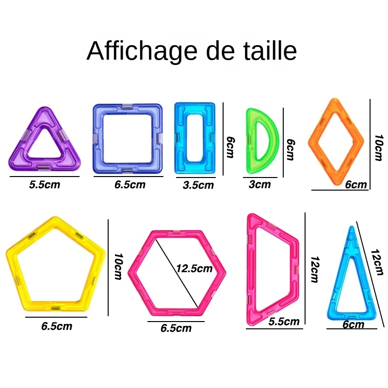 Aimants jouets pour enfants grande taille Plus blocs magnétiques pour enfants concepteur constructeur ensemble jouets pour garçons blocs de construction