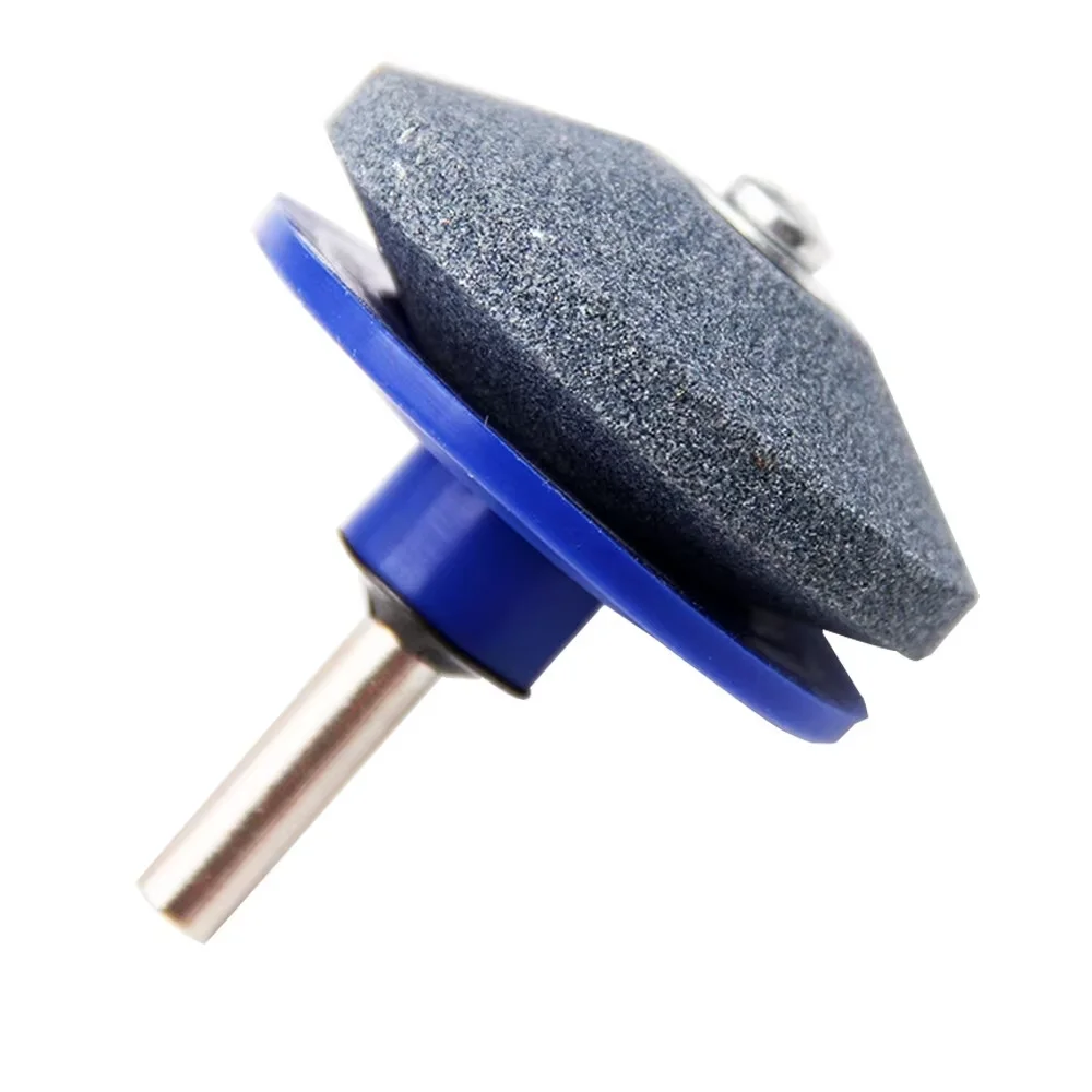 Afilador de cuchillos eléctrico con piedra abrasiva, herramienta profesional para cuchillos de cocina y cuchillas de cortacésped de energía eólica