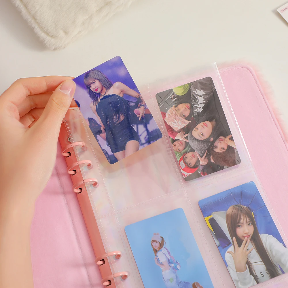 A5 ぬいぐるみバインダーブック写真アルバム 10 ページフォトカード収集かわいいアイドルジャーナルカバー交換可能な収納学用品