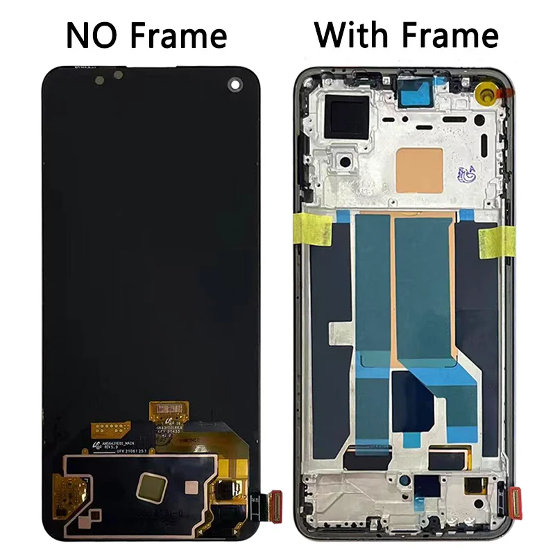 6.43"New AMOLED For OnePlus Nord 2 5G LCD Display Touch Screen Digitizer Panel Assembly Nord2 5G DN2101 DN2103 Display