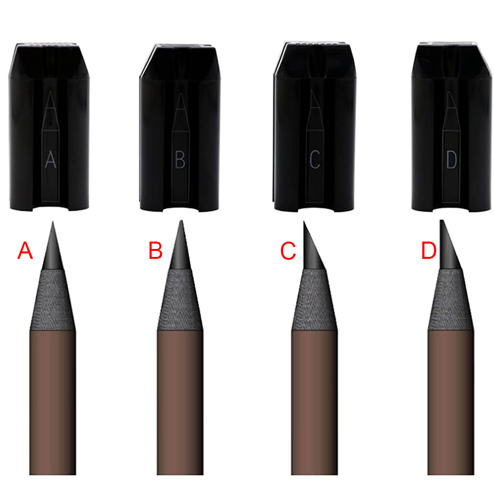 Lápiz de cejas con afilador, suministros de Microblading, punta de afilado, herramientas de maquillaje de Arte Fino, 10 unidades