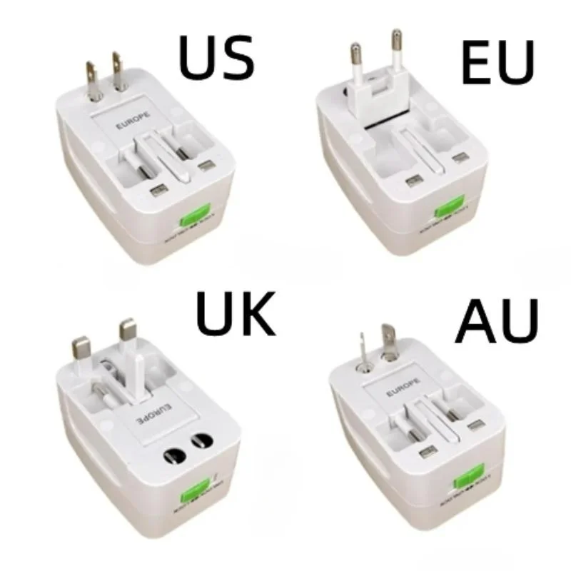 Universele stekkeradapter Internationaal Europees EU VS AU UK Reisadapter Elektrische AC-oplader Converter stopcontact