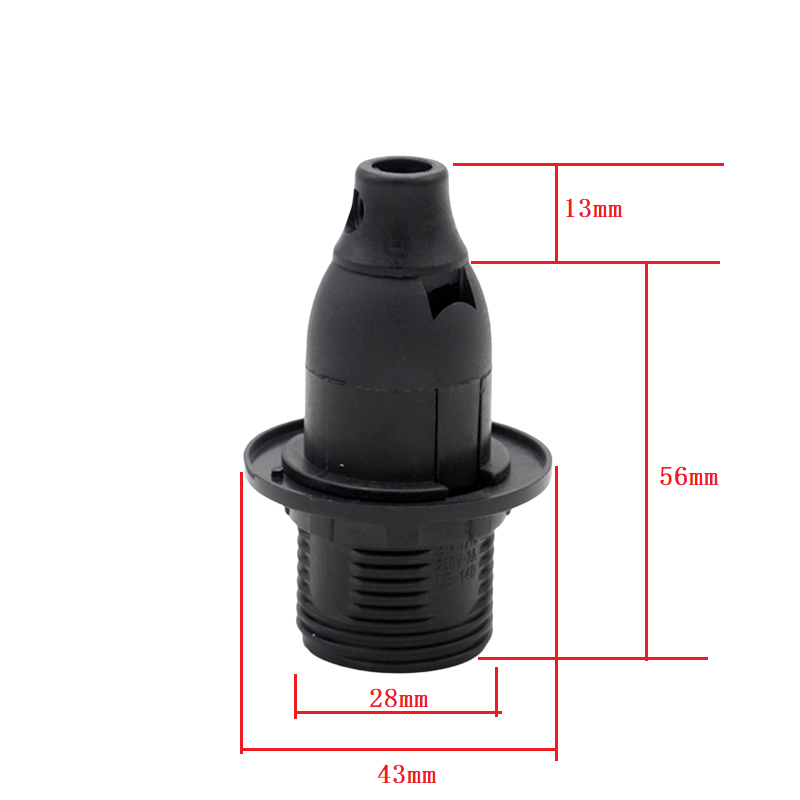 E14 Kunststoff-Lichtfassung mit Gewinde, Vintage-LED-Glühlampe, Lampenfassung