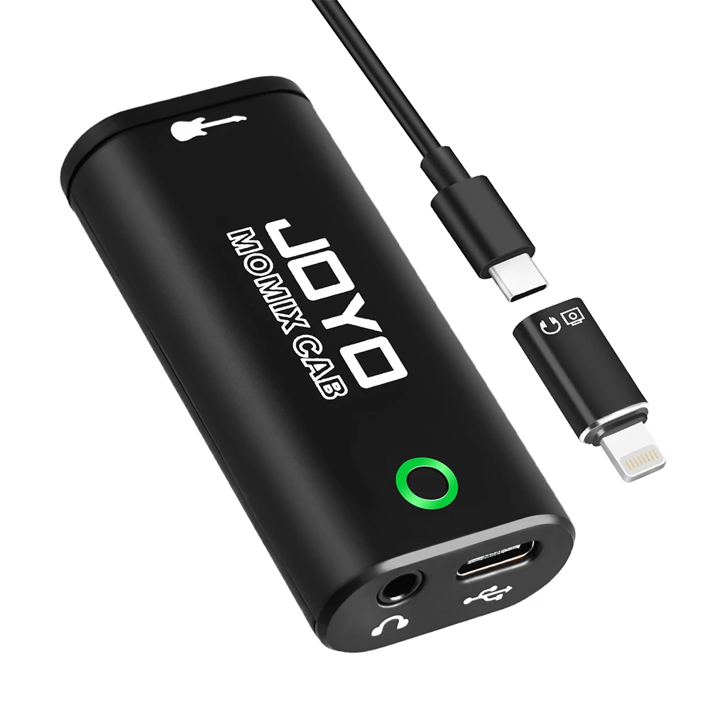JOYO MOMIX CAB Мини-аудиомикшер Гитарная звуковая карта USB-интерфейс Стереоаудиовыход для смартфонов и ПК Живая запись