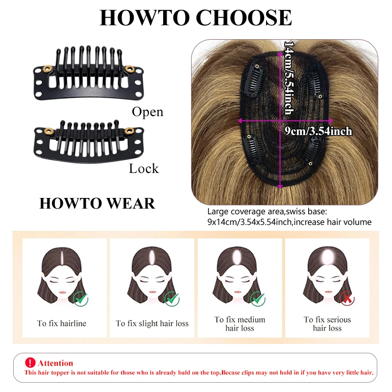 100% cabelo humano 9x14cm rede de cabelo uma peça extensões de cabelo peruca superior peça topper com clipes peruca toppers feminino com desbaste cabelo