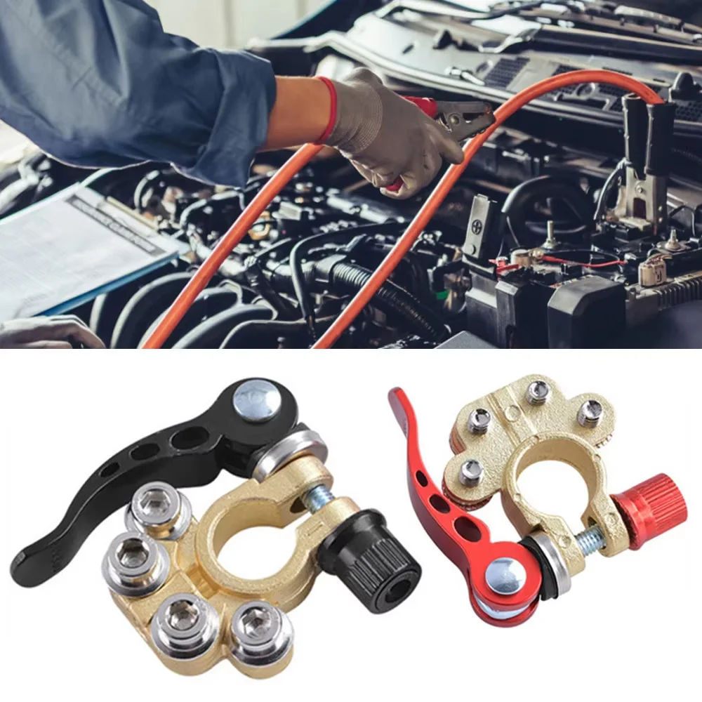 Multiport 1 Pair Quick Release Car Top Post Terminals Connectors Kit Auto Parts Tools for Boat Race 12V 24V UTV Tractor Truck