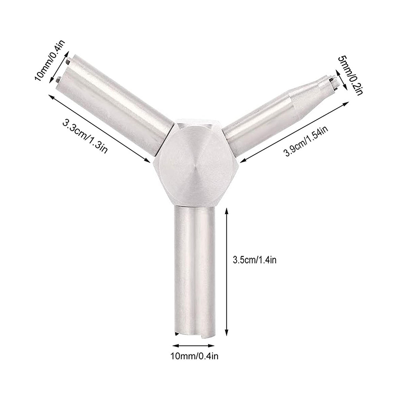 GBB AEG KSC WA Airsoft Shooting Accessory; Outdoor Hunting Steel Triple Force Gas Valve Key Magazine Charging Tool