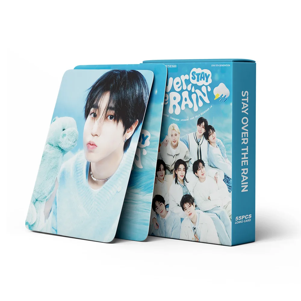 55 stks/set Kpop Idol SK Kaarten Photocard Nieuwe Album 5Th FanClub Blijf Over De Regen Postkaart Fans Collection Gift