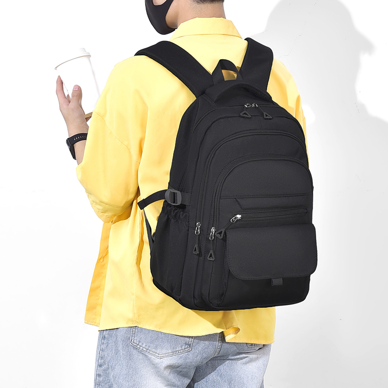 Mochila multicapa impermeable y elegante Oxford de gran capacidad Simple para ir al trabajo mochila para estudiantes fuera de la peluda