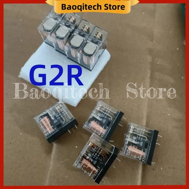 5 10 20 Uds PCB relé de potencia 5 8 pines G2R-1 2 1A 1-E -5VDC 12VDC 24VDC G2R-2-AC220 G2R-1-E-24VDC G2R-2-5VDC enchufe de base de carril