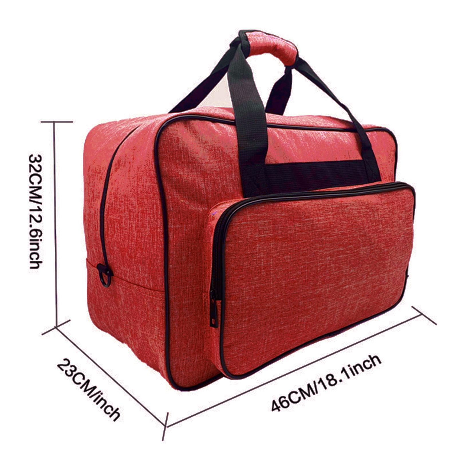 Premium Sewing Machine Carry Storage Bag Covers Nylon Student Home Red