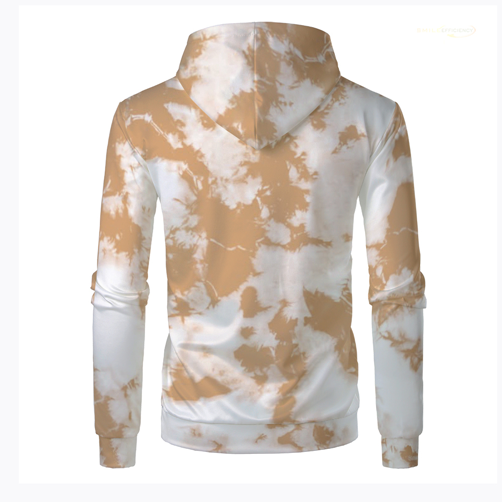 New Creative Fun 3D Printed Tie dye Pattern Hoodie Fun Street Casual Daily Top Men's Customized Pattern