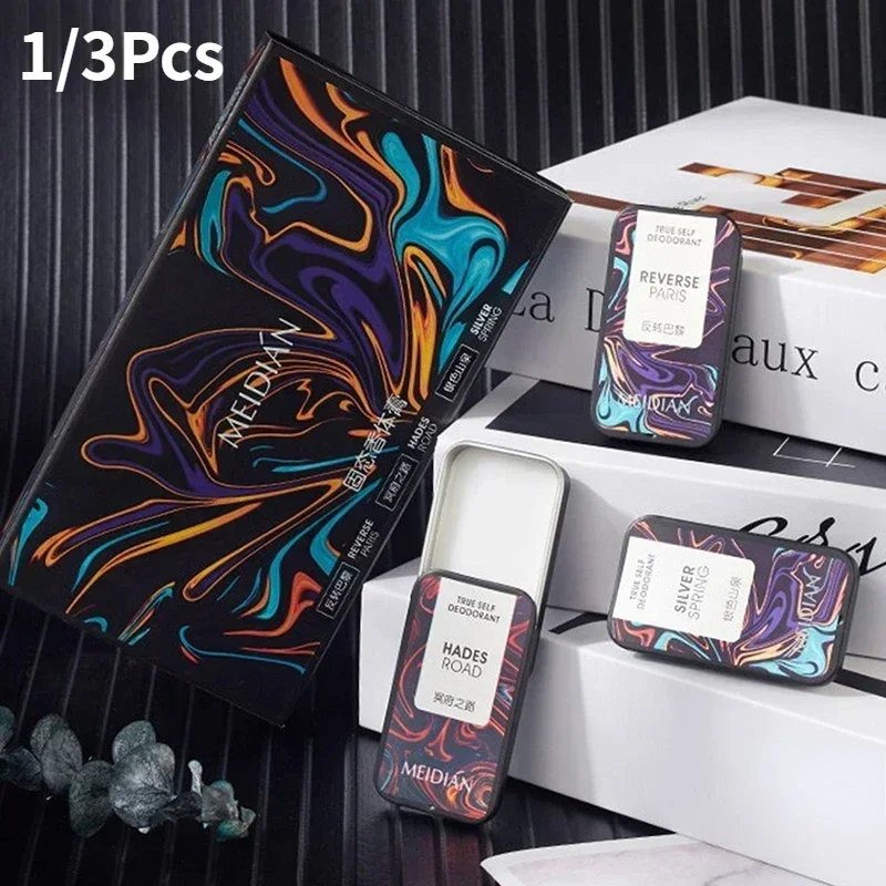 Kobiety Mężczyźni Balsam Świeży Naturalny Długotrwały Dezodorant Stałe Perfumy Zestaw Zapach Antyperspirant Do Ciała Reverse Paris Przenośny 1/3PC