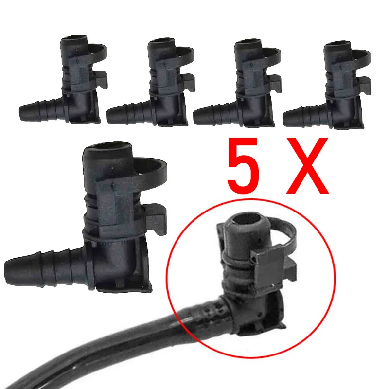 Conector de tubo de manguera de agua de termostato para Alfa Romeo, Fiat, Vauxhall, Opel, Chevrolet, Aveo, Cruze, Orlando, Trax, 5 unidades