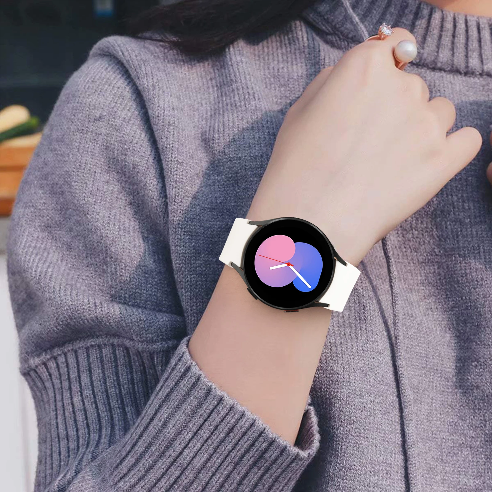 TPU Case+Silicone Strap For Samsung Galaxy Watch 4 5 6 7 40mm 44mm Band Screen Protective Cover Bumper For Galaxy Watch 4 5 6 7