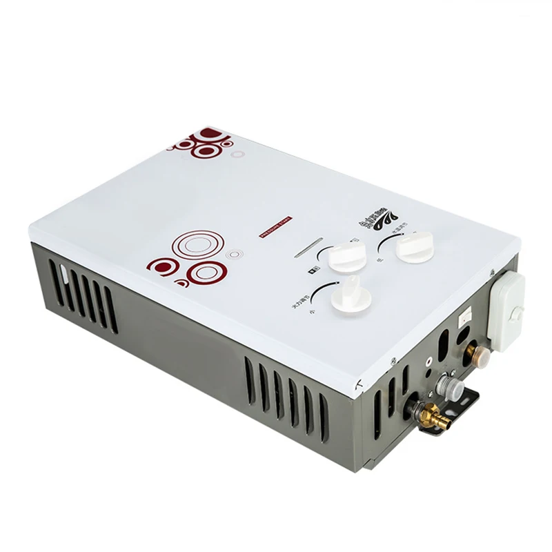 หม้อต้มน้ำสแตนเลส LPG 7L LGP เครื่องทำน้ำอุ่นสำเร็จรูปใหม่ล่าสุด CE flue Type 100% คุณภาพสูง