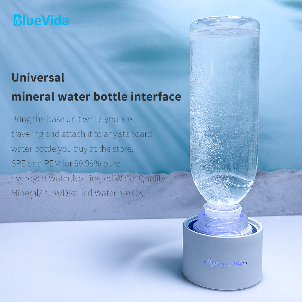 BlueVida SPE&PEM Генератор водородной воды высокой концентрации с двумя рабочими режимами, режимом самоочистки и возможностью поглощения водорода.