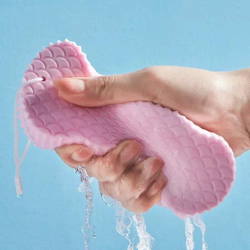 1pc ソフトスポンジボディスクラバーバス角質除去スクラブスポンジシャワーブラシボディスキンリムーバー Exfoliante