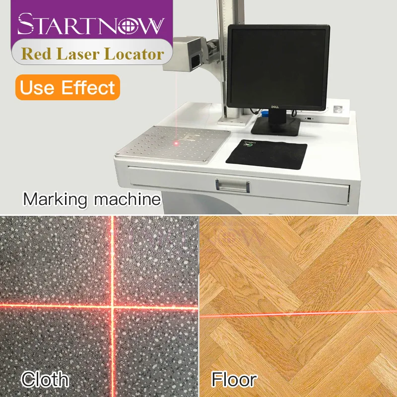 Startnow Laser Marker Indicator Set 12x42 635nm 10mw Focusable Beam Cross Red Light Pointer Locator For CNC Woodworking Marking