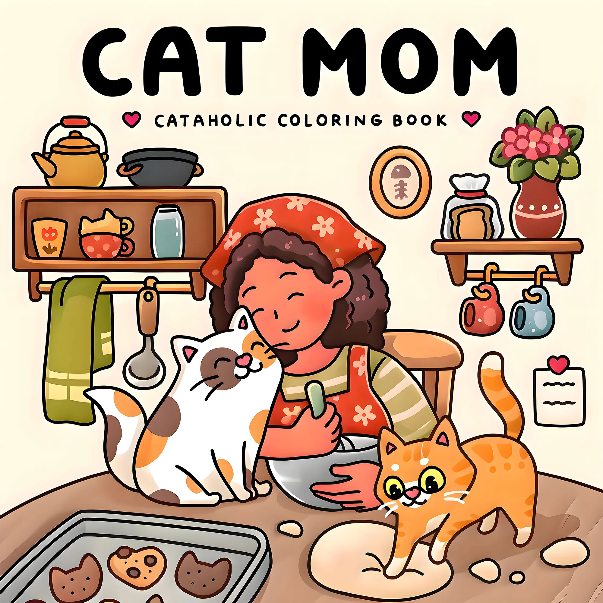 Libro para colorear para la relajación: libro ilustrado de 24 páginas de gatos adorables y la vida familiar que heartwarming: Pascua perfecta