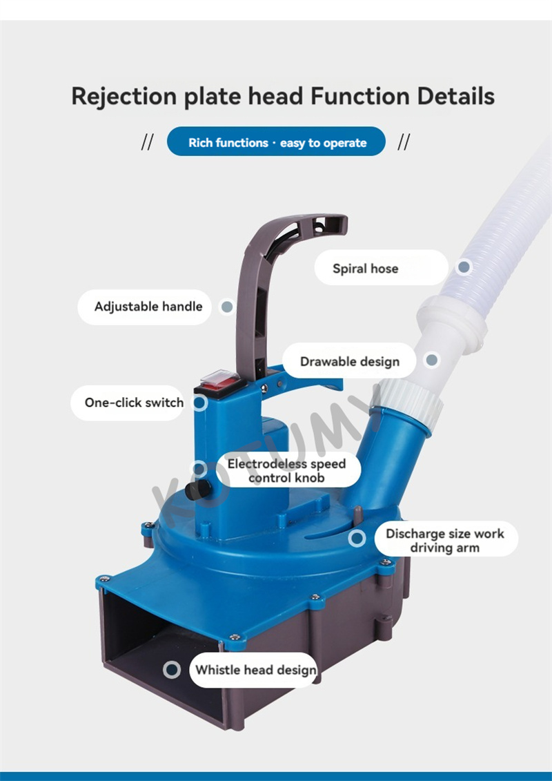 Lithiumbatterij Elektrische meststofstrooier Rugzak Wegzoutstrooier Tuinzaadmachine voor thuisboerderij