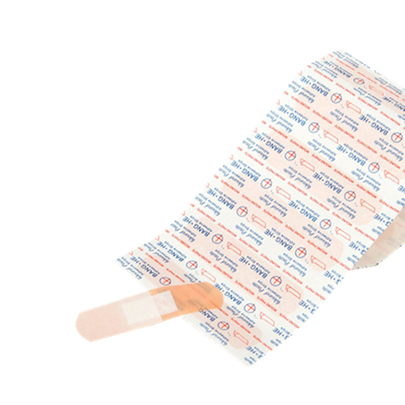 100 sztuk/zestaw wodoodporne paski bandażowe wielu kształtów plastry na rany plaster na skórę pierwsza pomoc sportowe bandaże samoprzylepne