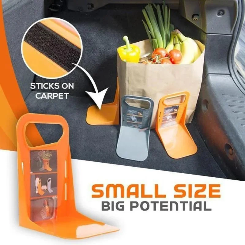 2 PC รถกลับ Auto Trunk FIXED Rack ผู้ถือขาตั้ง Shake-proof Organizer รั้วผู้ถือปรับระยะทางกล่องเก็บ Fixer
