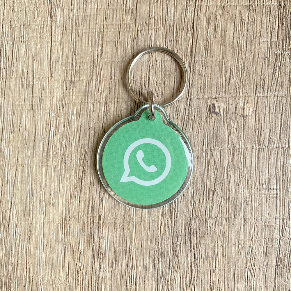 NFC Social Media Tap Business Key Card Instagram WhatsAPP Facebook Snapchat NFC Key Tag Keychains