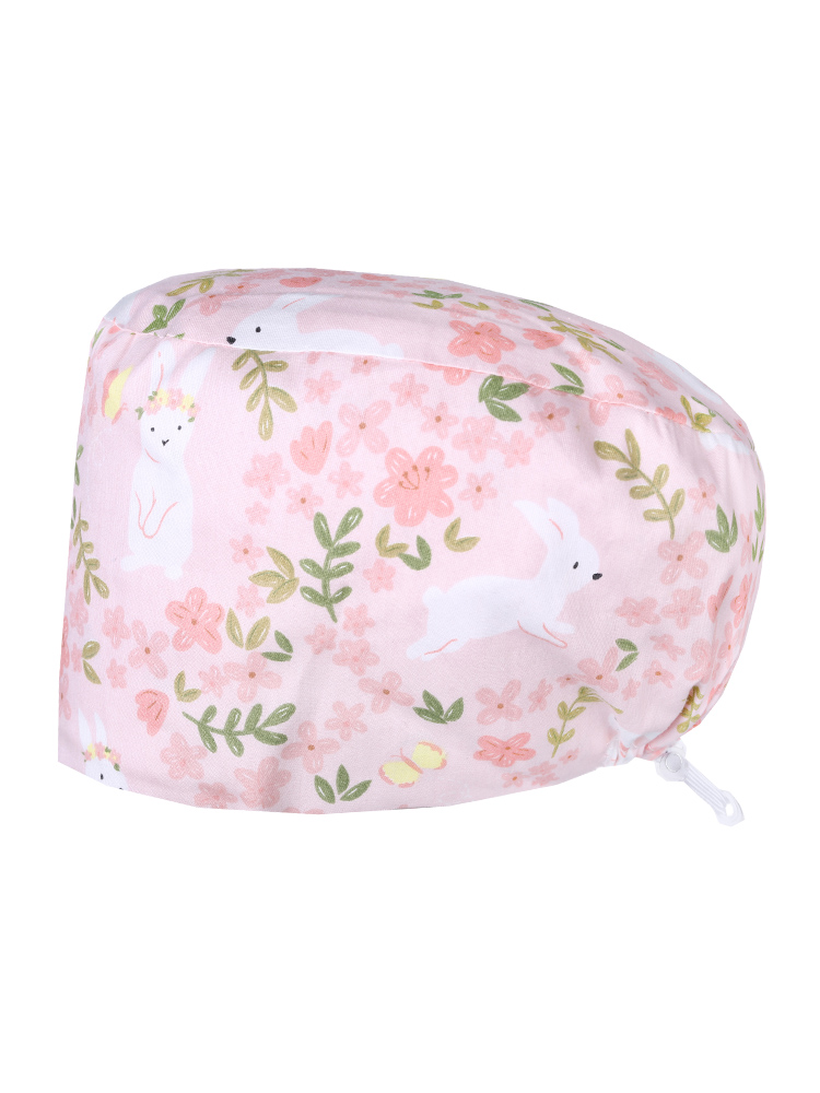 医療帽子ロングヘアコードロック看護スクラブキャップ女性と男性のための綿 100% ソフトシェフ歯科外科医衛生外科帽子