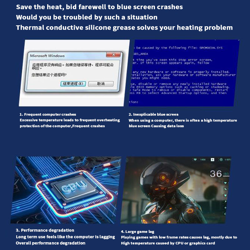 HY710 thermal conductive silicone grease CPU graphics card computer heat dissipation paste thermal conductive paste insulation